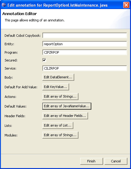 Edit Annotation dialog.