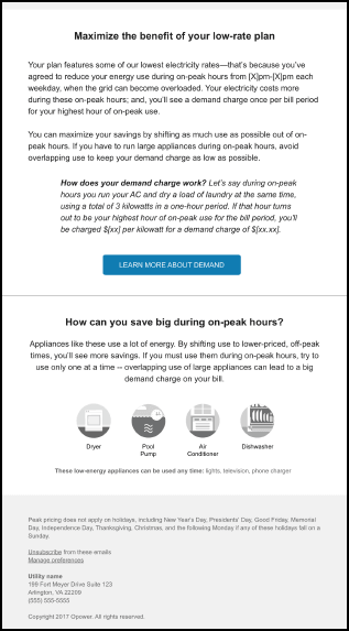This image shows an example of the second part of the email.