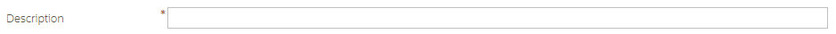 Description text box empty field.
