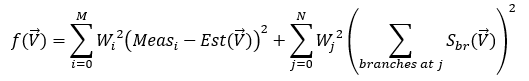 Equation for complex power in each individual branches. Equation for complex power in each individual branches.