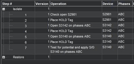 Screen capture of steps block.