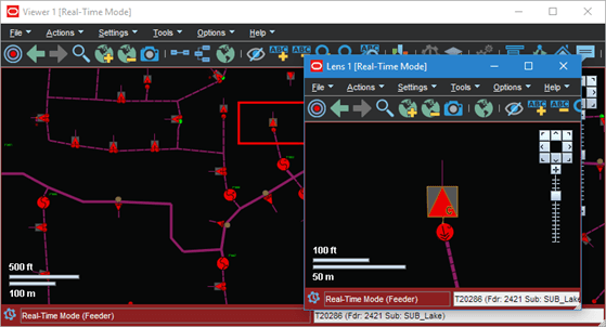 Viewer with Lens window.