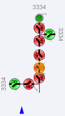 Viewer in feeder one line view.