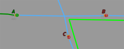 Viewer with switches in nominal states.