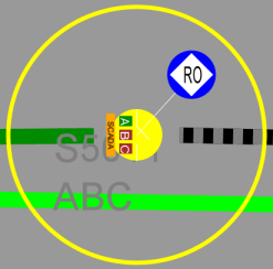 Zoomed in screen capture of a single-phase being off-nominal in a three phase switch.