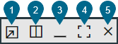 Buttons available in the Events and Crews title bars allow you to control the position and display of the panes. Buttons available in the Events and Crews title bars allow you to control the position and display of the panes.