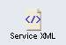 The Service XML button