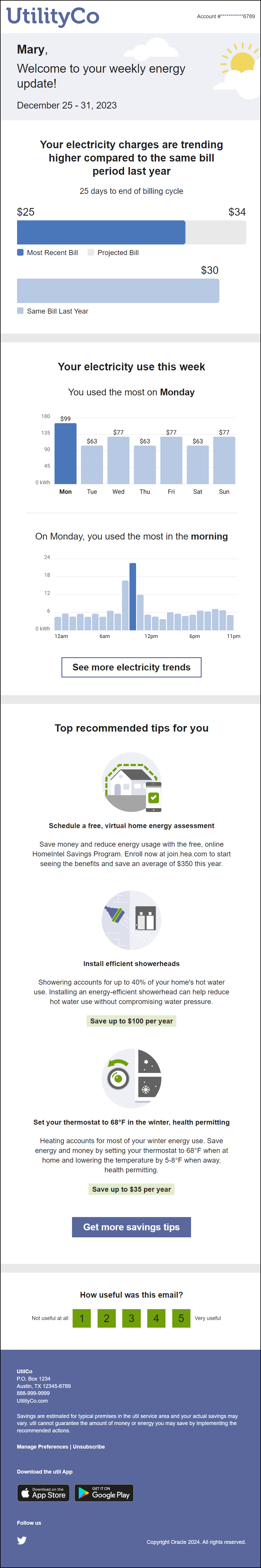This image shows an example of the email. This image shows an example of the email.