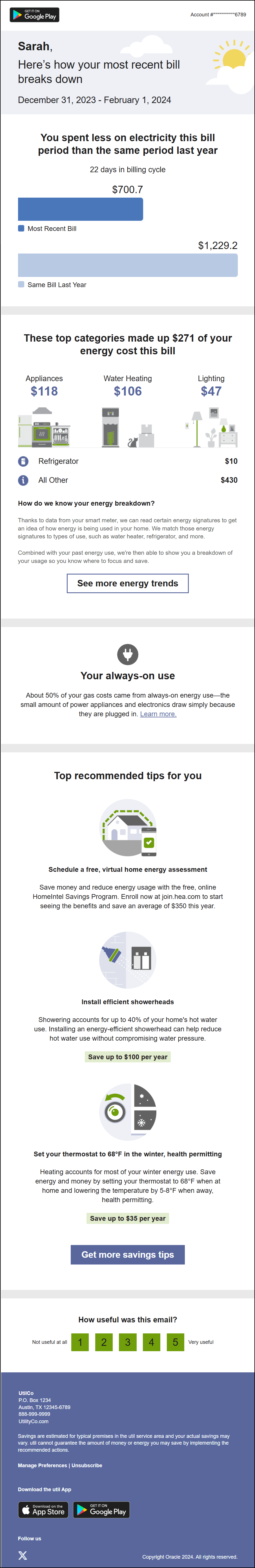 This image shows an example of the email. This image shows an example of the email.