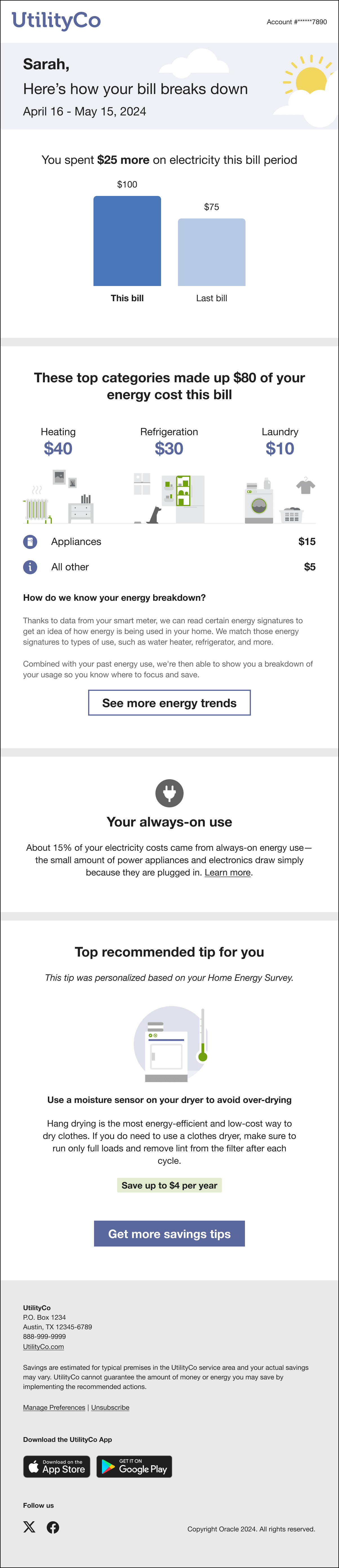 This image shows an example of the email. This image shows an example of the email.