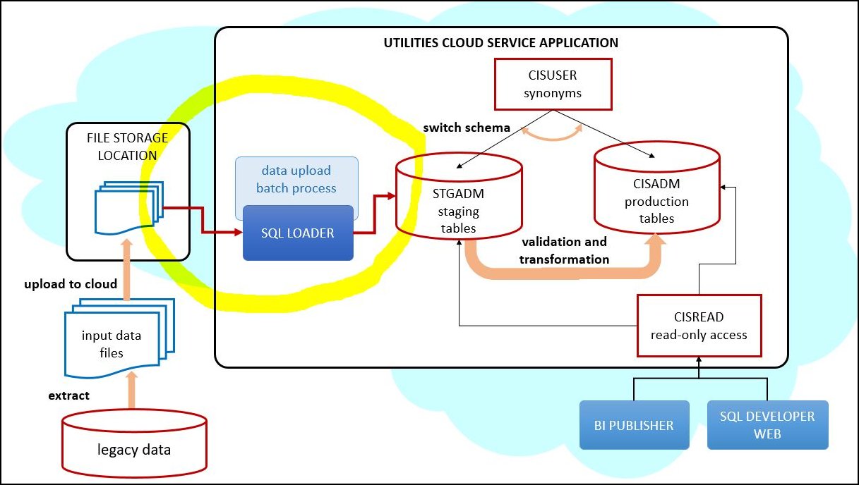 Data Conversion Process Diagram, with SQL Loader highlighted.