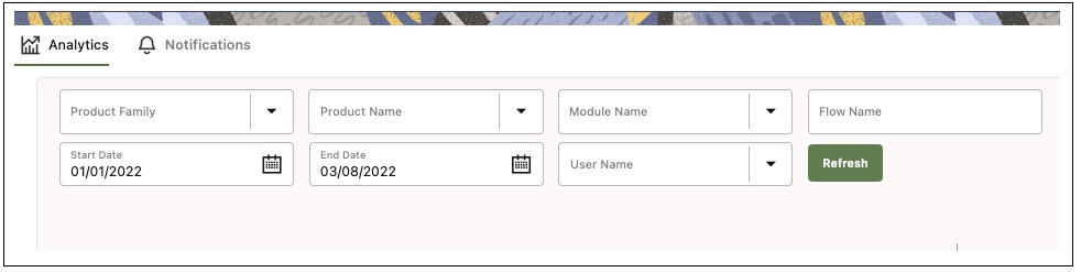 Shows the filters applicable for visualizations in the first zone. Shows the filters applicable for visualizations in the first zone.