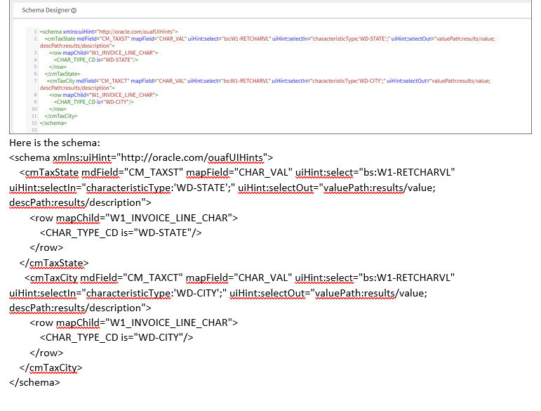 顯示範例結構的「結構設計工具」明細。