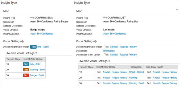 Example of Confidence Rating Insight Type