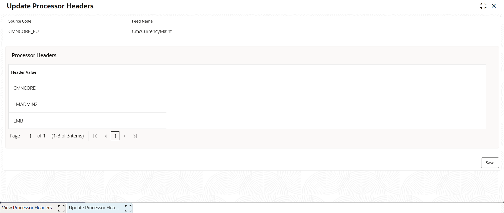 Update Processor Headers Update Processor Headers