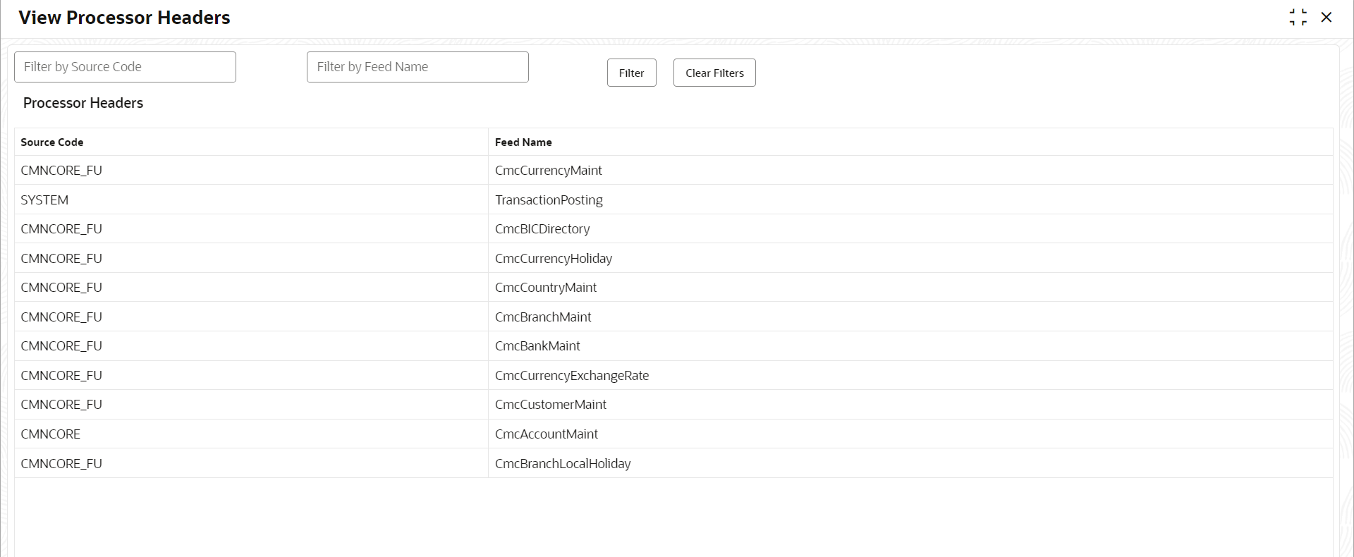 View Processor Headers View Processor Headers