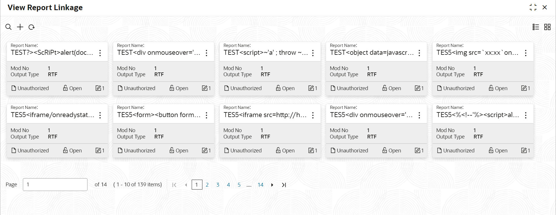View Report Linkage View Report Linkage