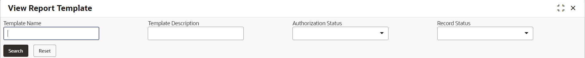 View Report Template - Search View Report Template - Search