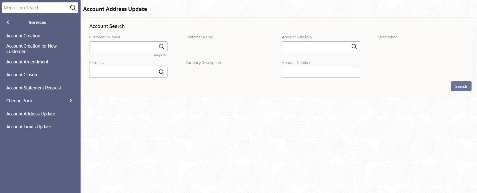 Account Address Update
