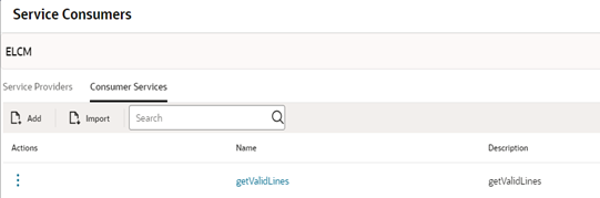 ELCM Service Consumers
