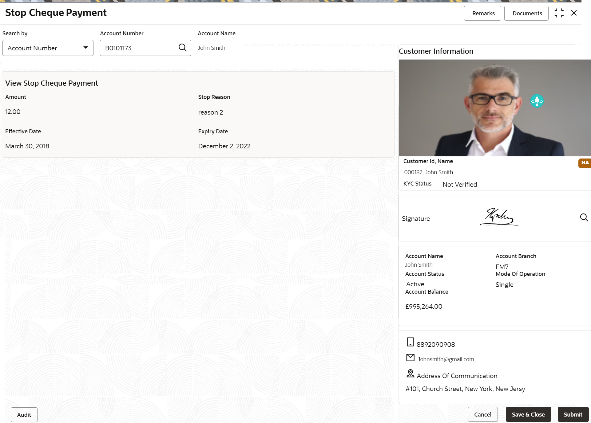 Description of view-and-modify-stop-cheque-payment_view.png follows