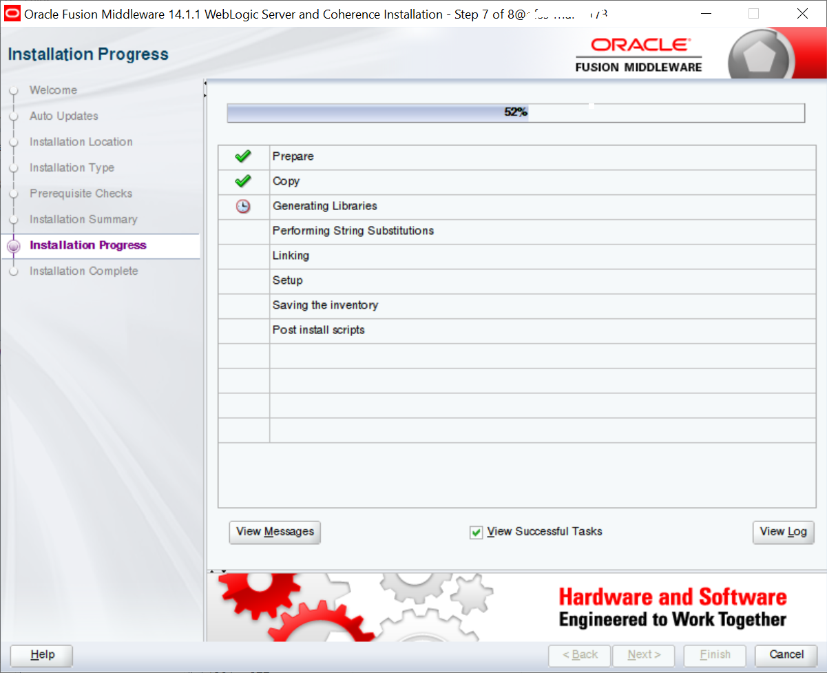 Installing Weblogic Installing Weblogic