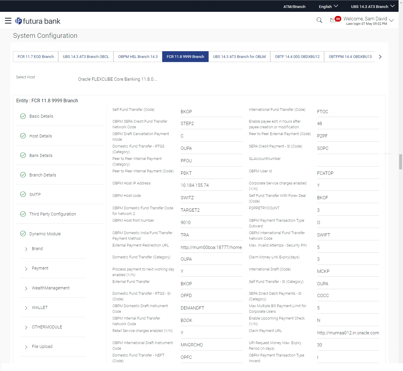 System Configuration - Dynamic Module - Payment - Edit