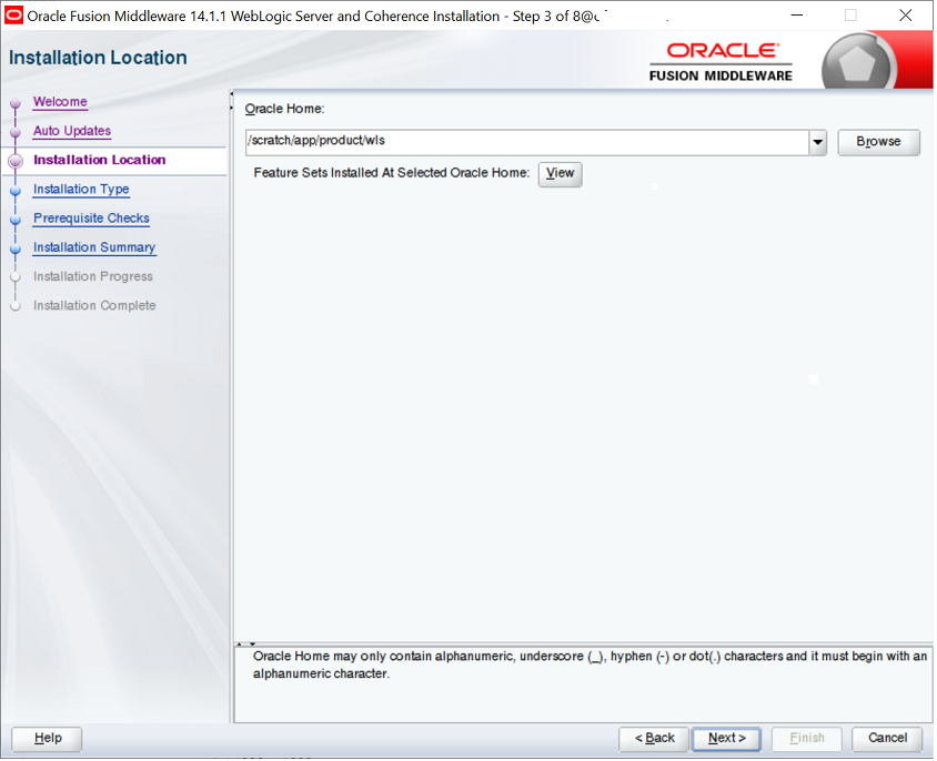 Installing Weblogic Installing Weblogic
