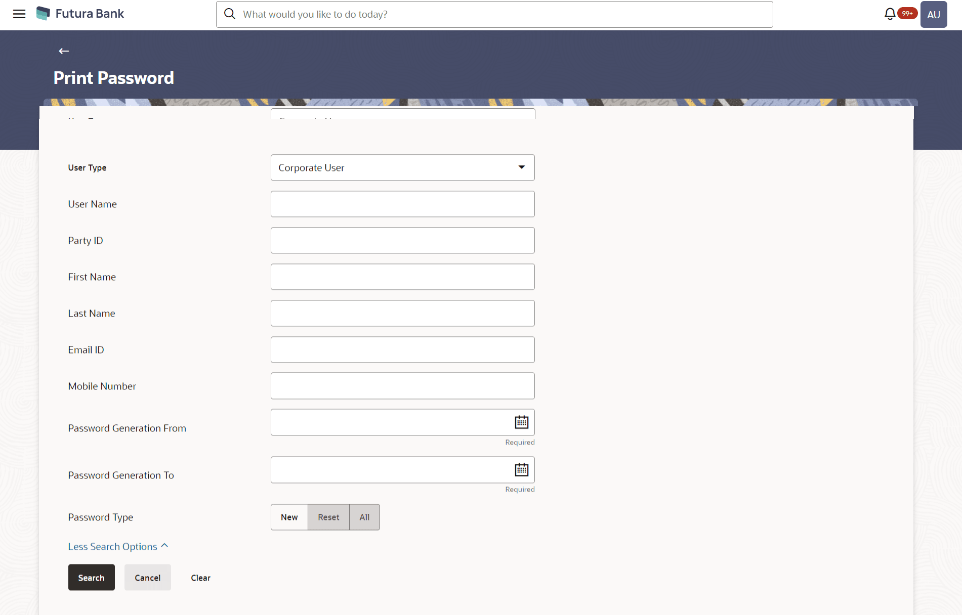 Print Password Print Password