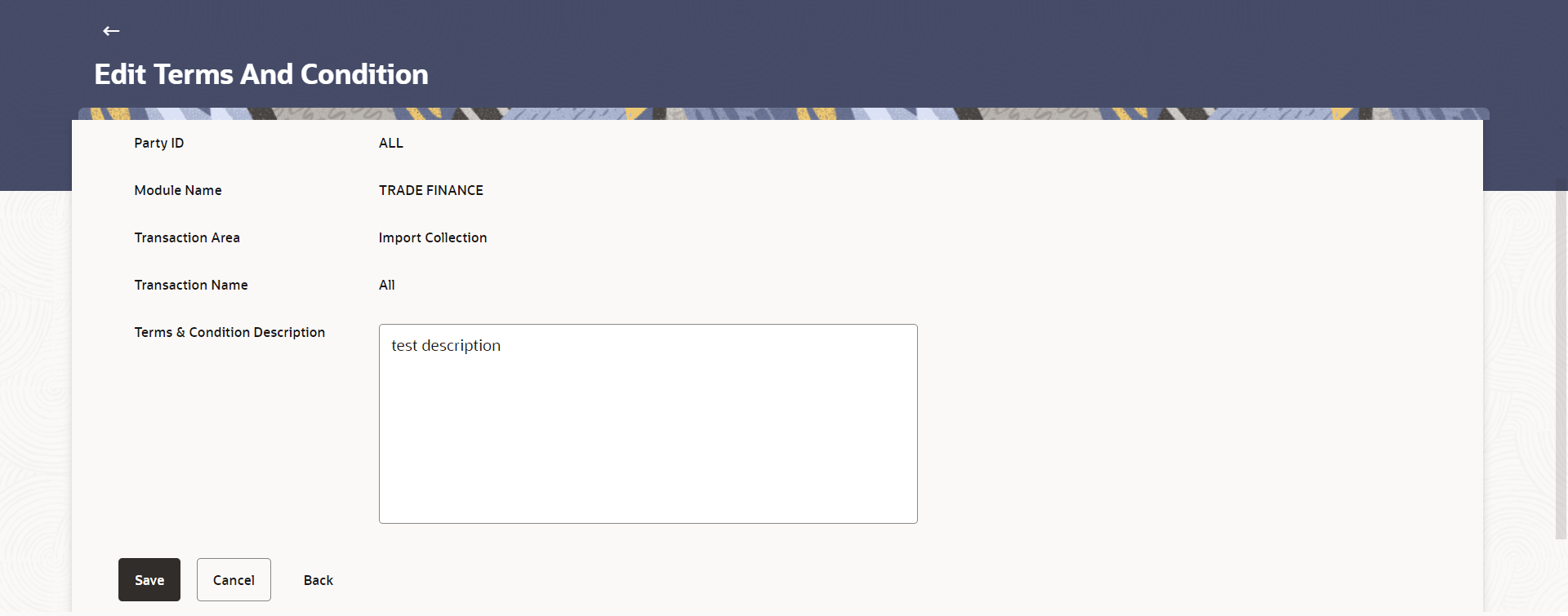 Edit Terms and Conditions Edit Terms and Conditions