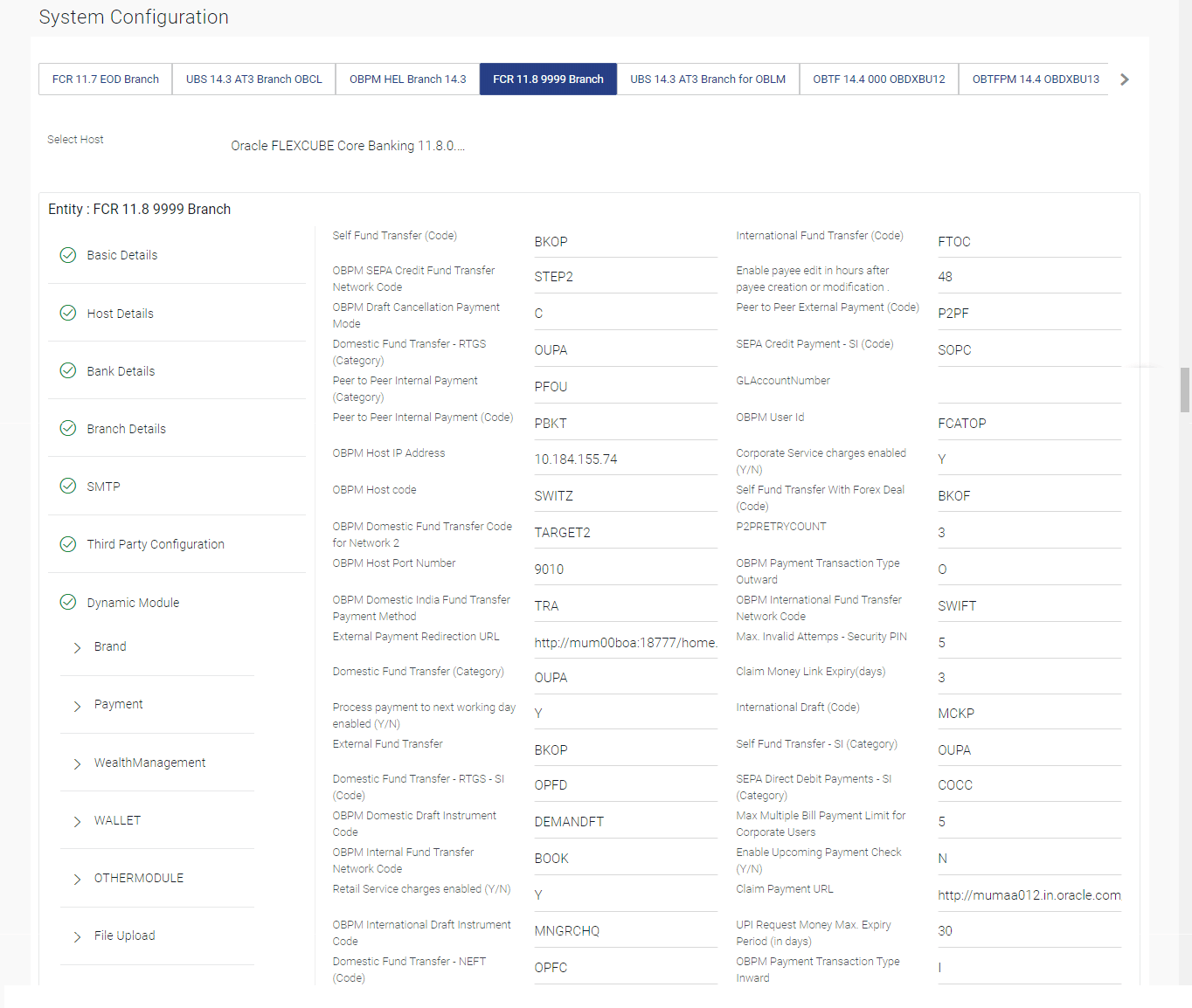 System Configuration - Dynamic Module - Payment - Edit System Configuration - Dynamic Module - Payment - Edit