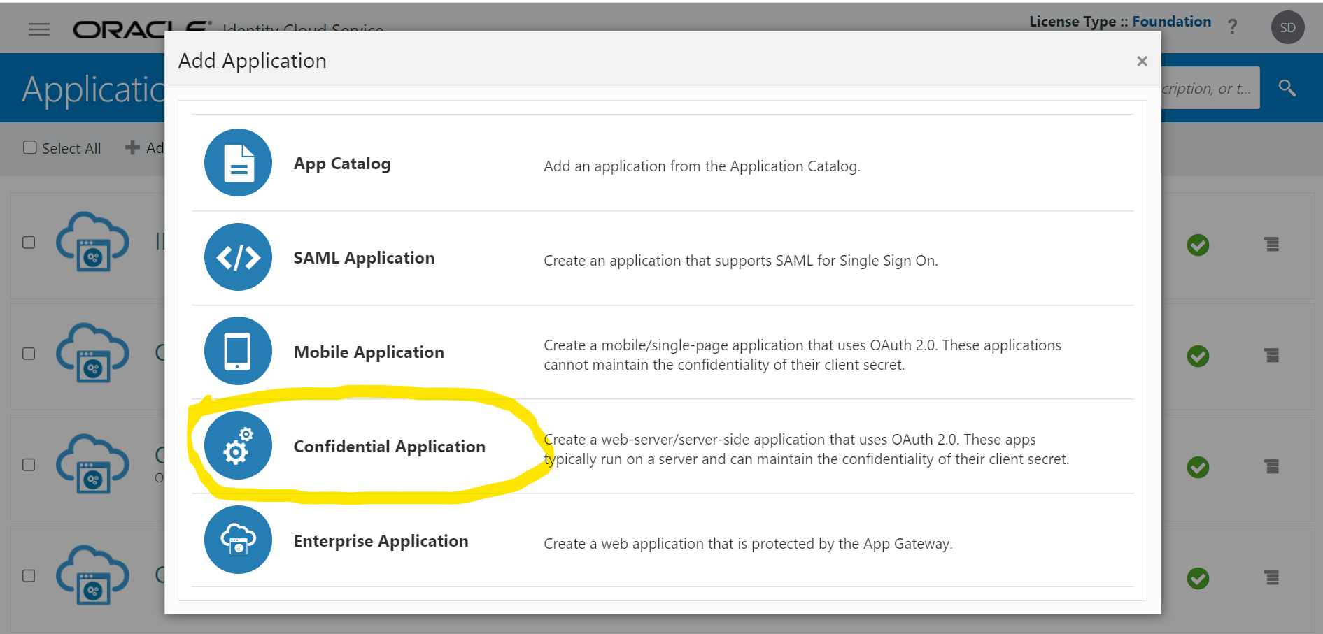 Add Application Add Application