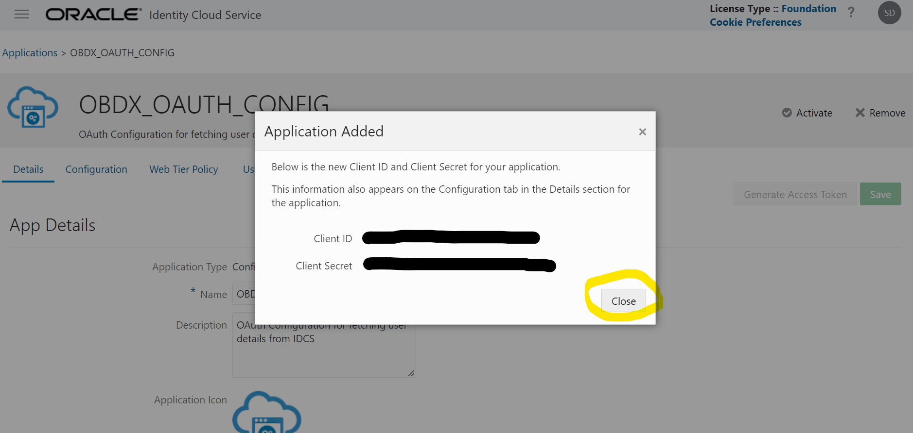 Add Confidential Application Add Confidential Application