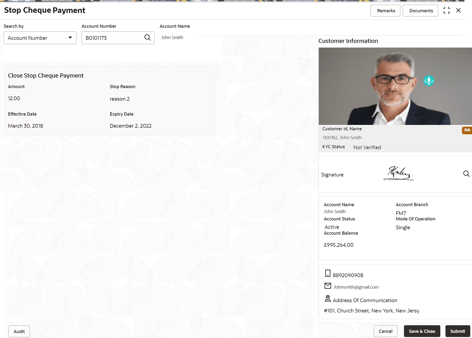 Description of view-modify-stop-cheque-payment-close.png follows Description of view-modify-stop-cheque-payment-close.png follows