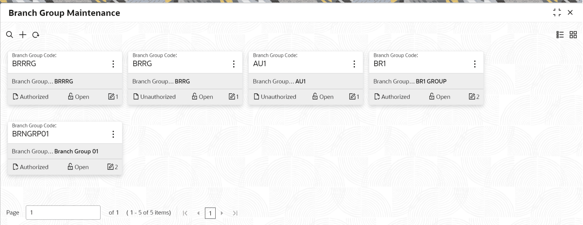 Mainentance Screen Common Tasks in Maintenance Screens