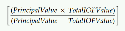 Net IOF value