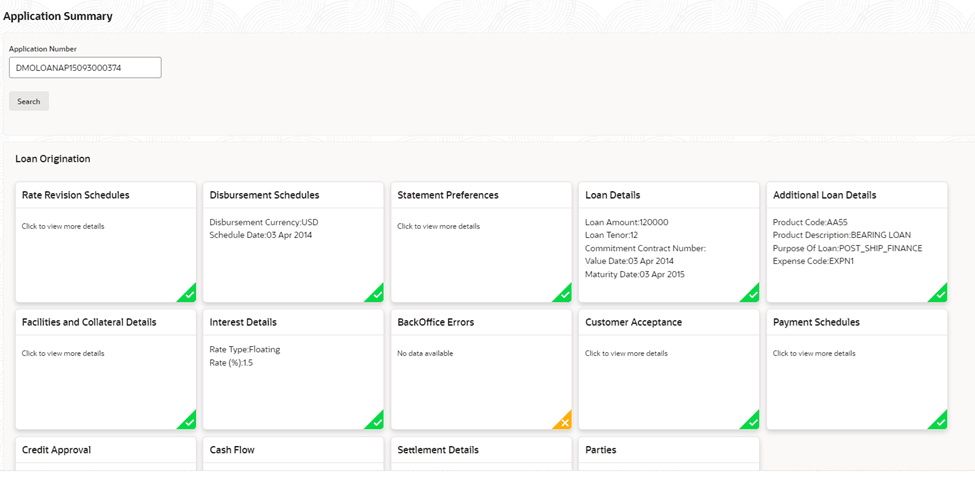 Description of applicationsummary1.png follows