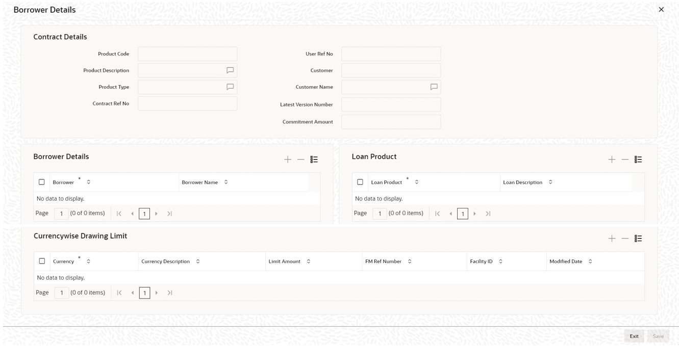 Borrower Details