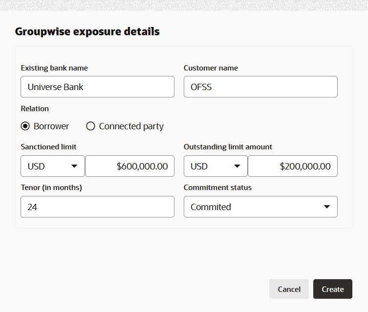 Groupwise Exposure Details such as Entity Name and Customer Name