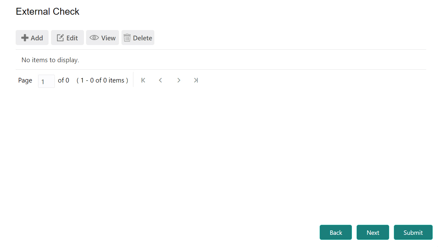 Add, Edit and Delete Actions for External Check