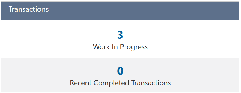 Number of transactions on collateral