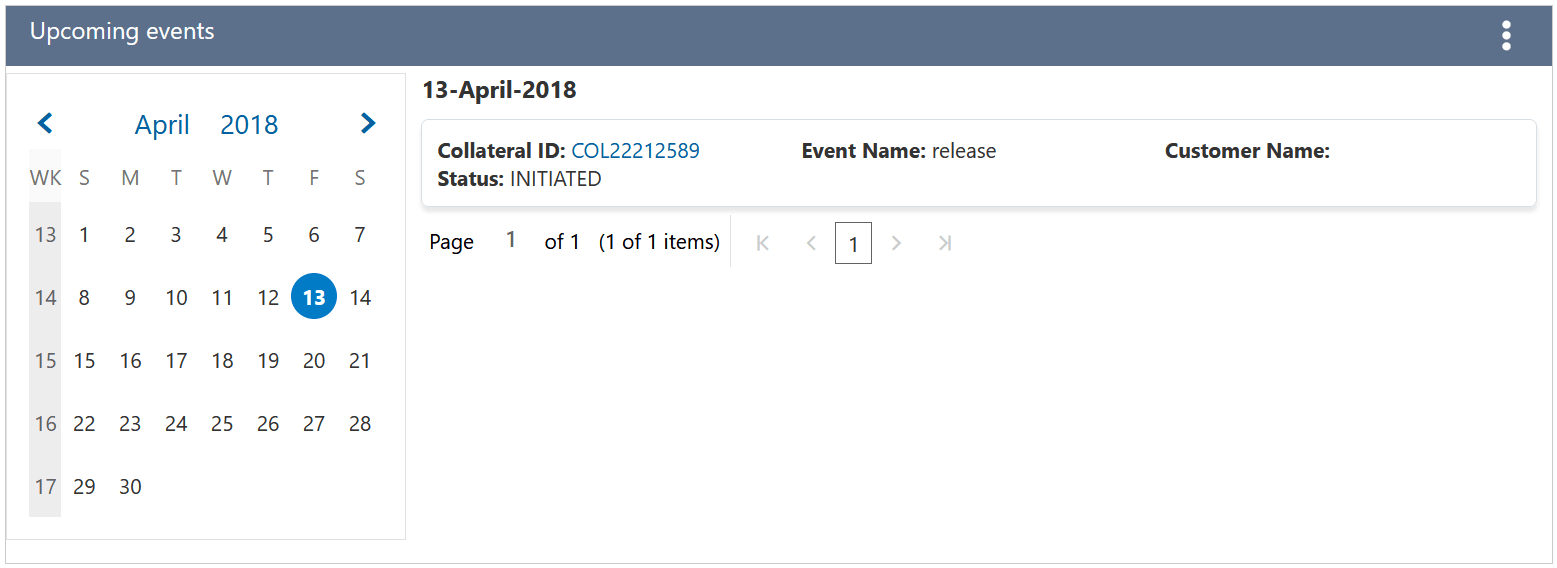 Upcoming collateral events