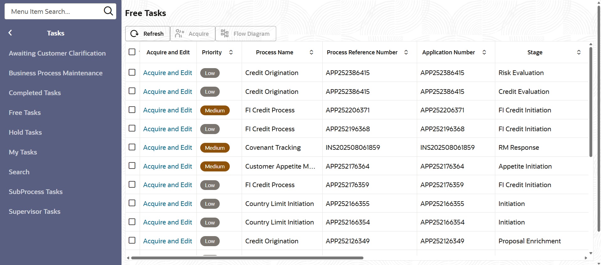 Free Tasks queue in OBCFPM
