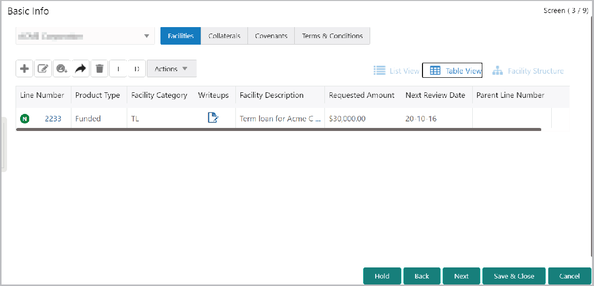 Layout in Table View
