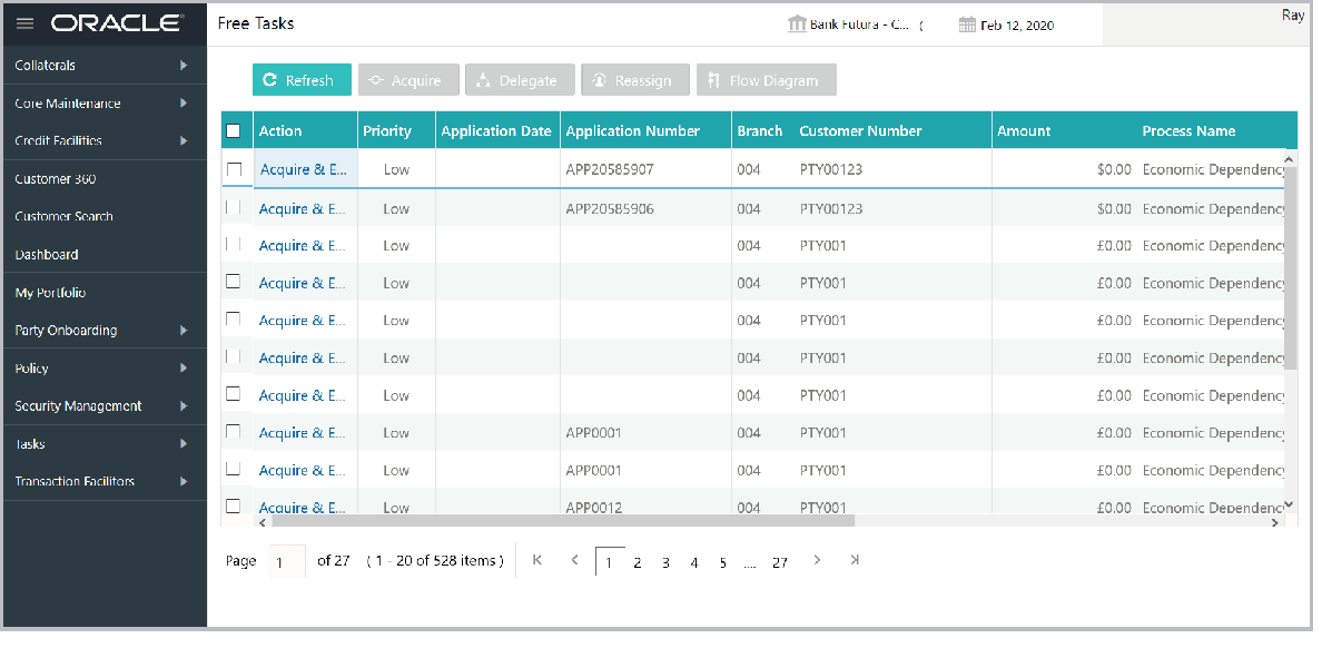 Acquire and Edit action for Free Tasks