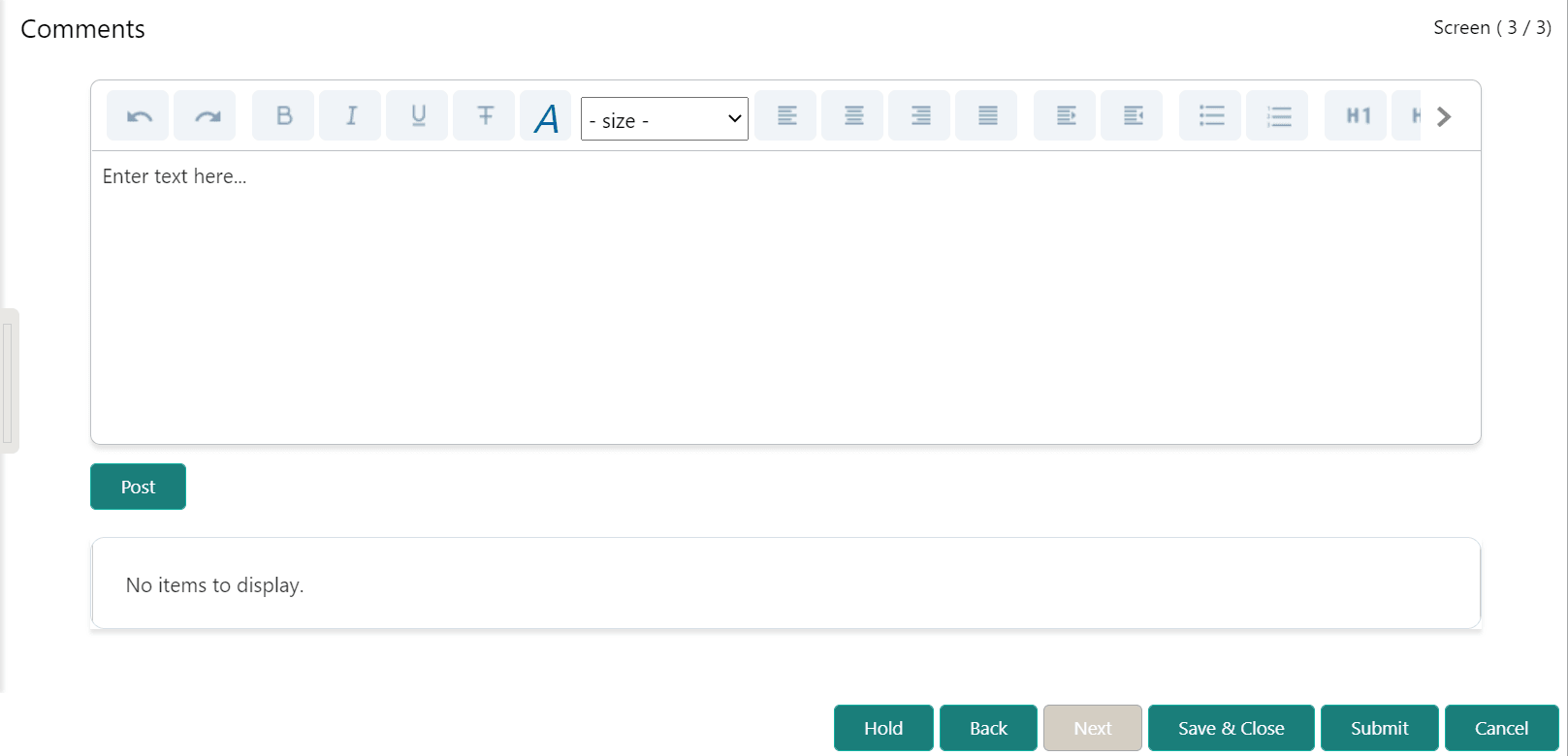 Overall Comments for KYC Evaluation