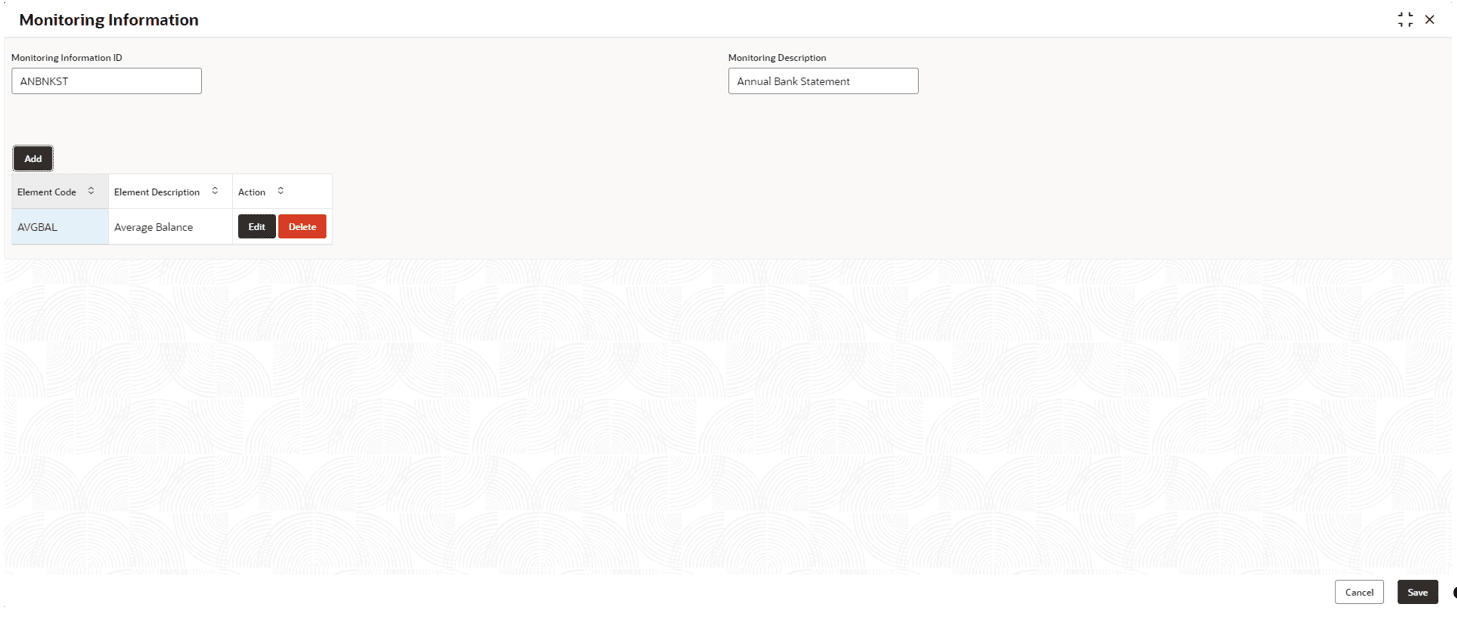 Monitoring Information
