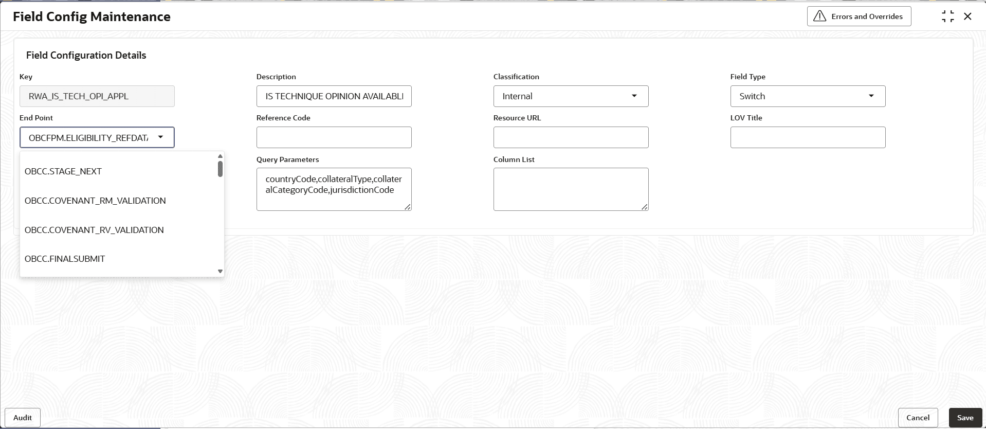 Description of field-config-maintenance.png follows