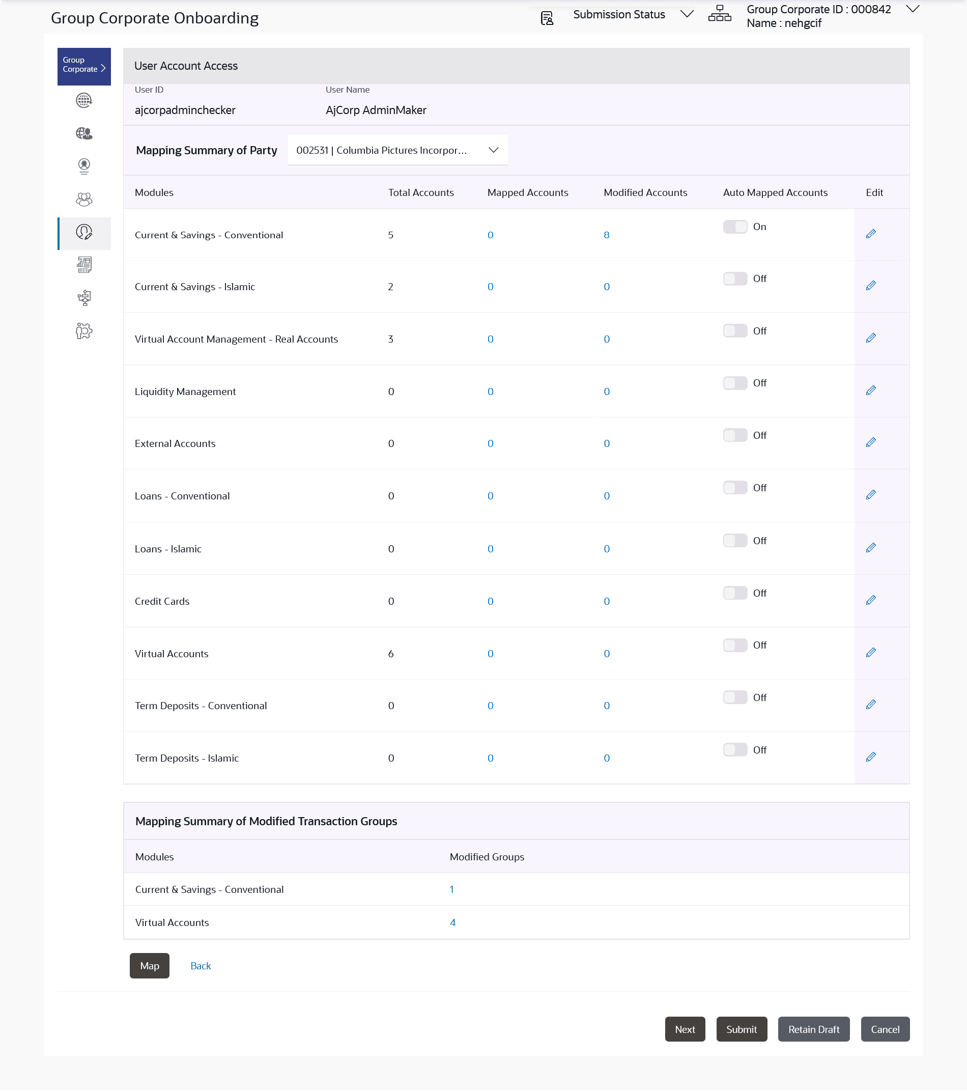 User Account Access – Summary