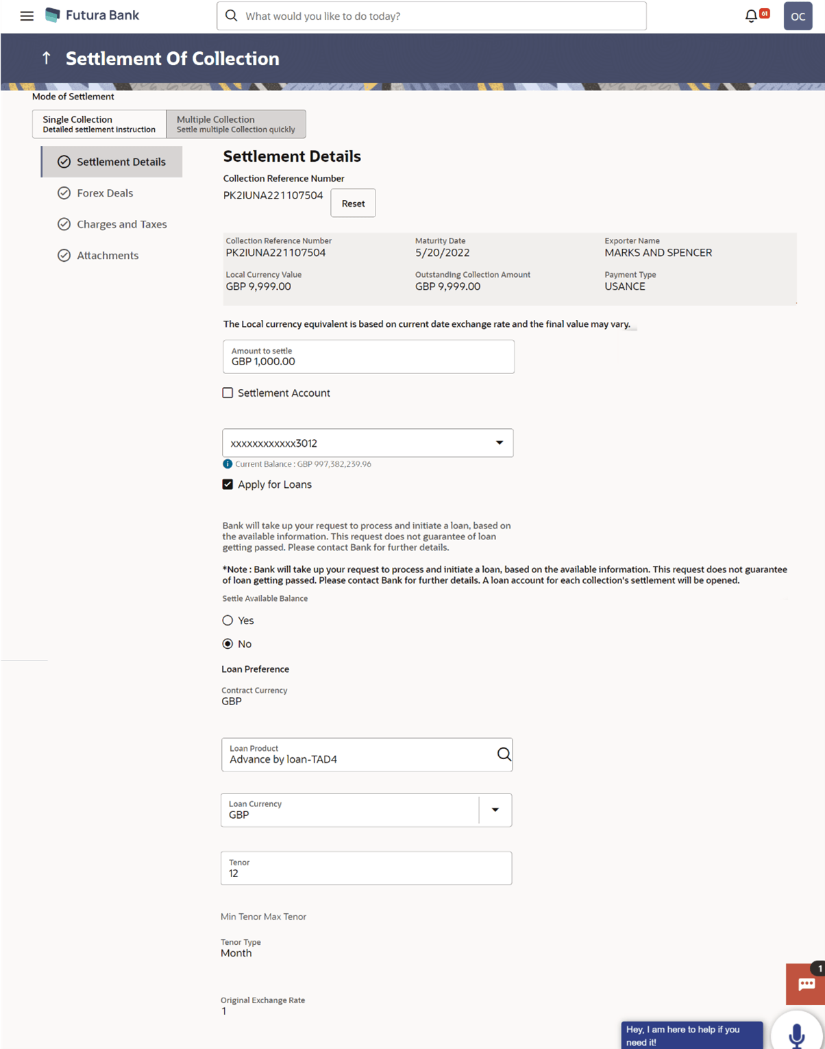 Description of settlement-collection-single-collection-settlement-details.png follows Description of settlement-collection-single-collection-settlement-details.png follows